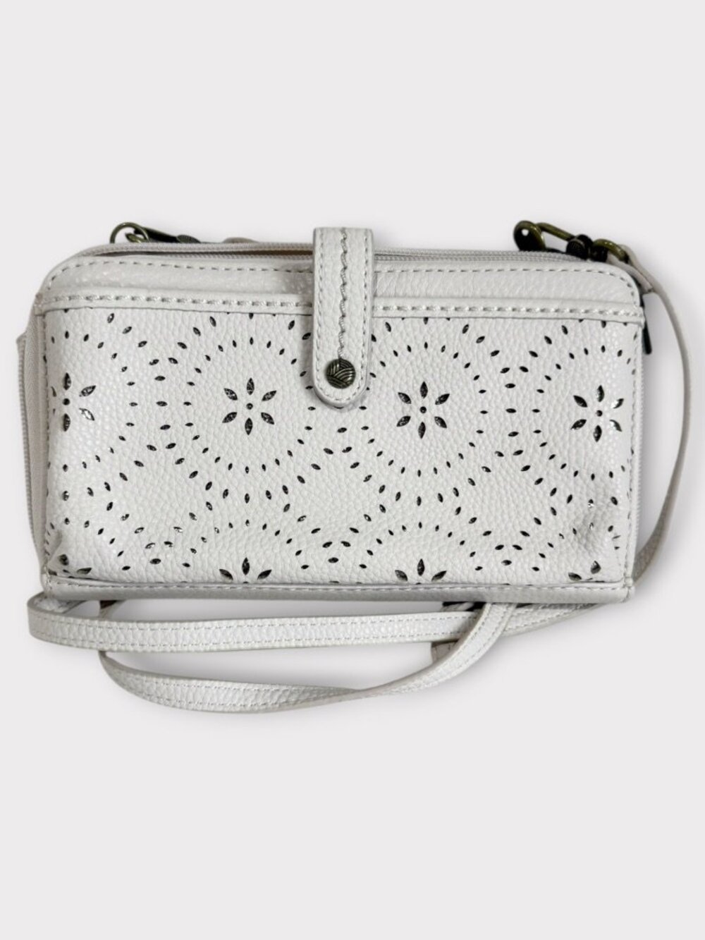 NWOT The Sak Iris Large Smartphone Crossbody-Stone Mandala Perforated Bag